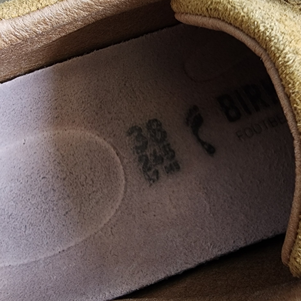 Birkenstock Bend Corduroy Cork Brown Suede Sneaker Sz 38 - Picture 6 of 8